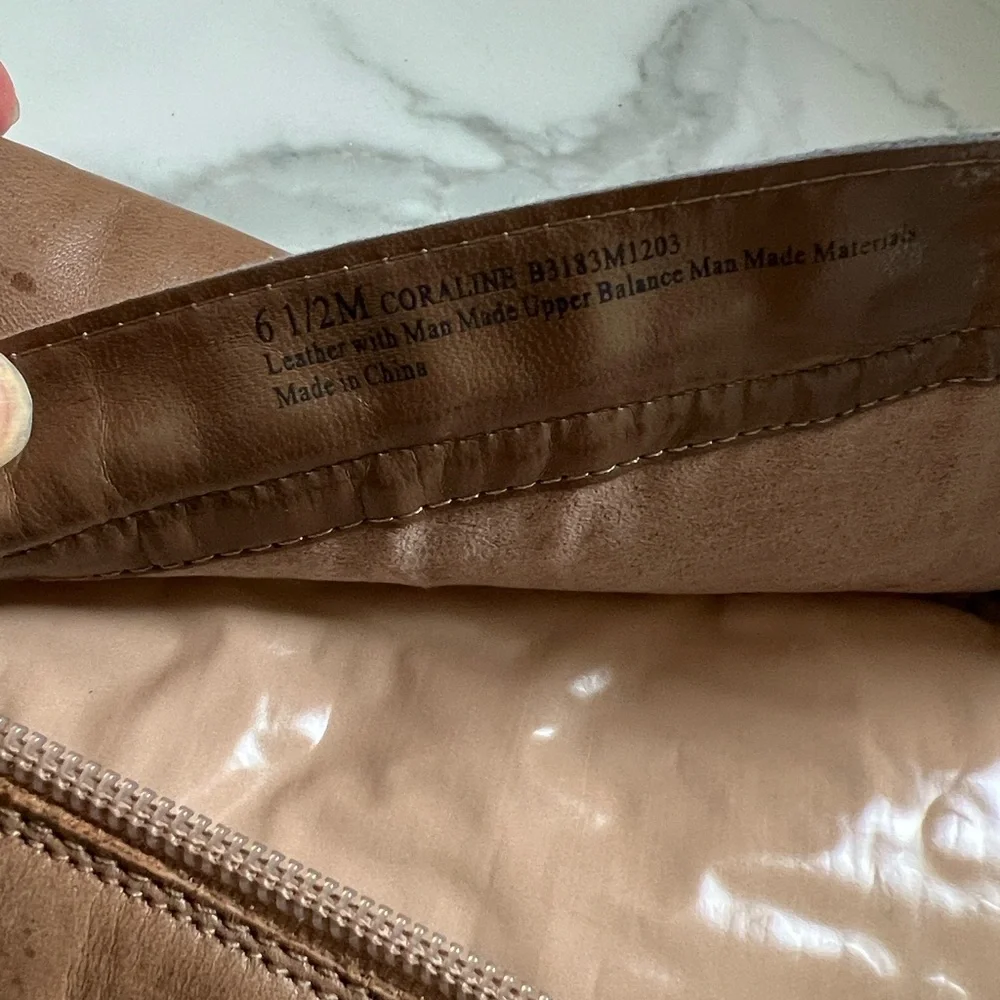 Franco Sarto Tan Brown Two-tone High Knee Boots